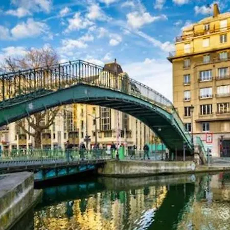 Quiet 1bd 2p Canal St Martin Apartment *