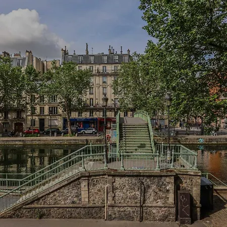 Quiet 1bd 2p Canal St Martin Appartamento Parigi