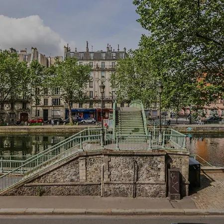 Quiet 1bd 2p Canal St Martin Appartamento *